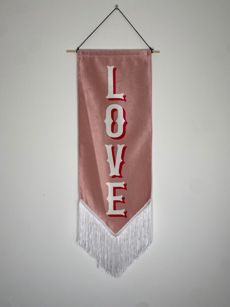 LOVE | Velvet Banner