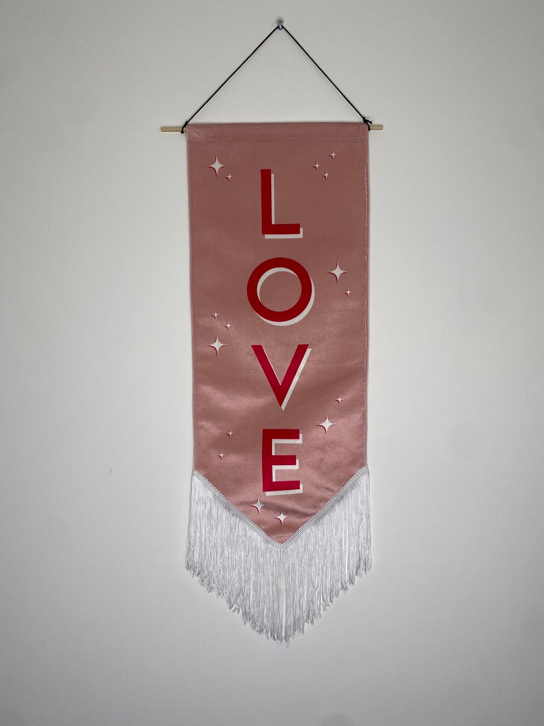 LOVE | Velvet Banner
