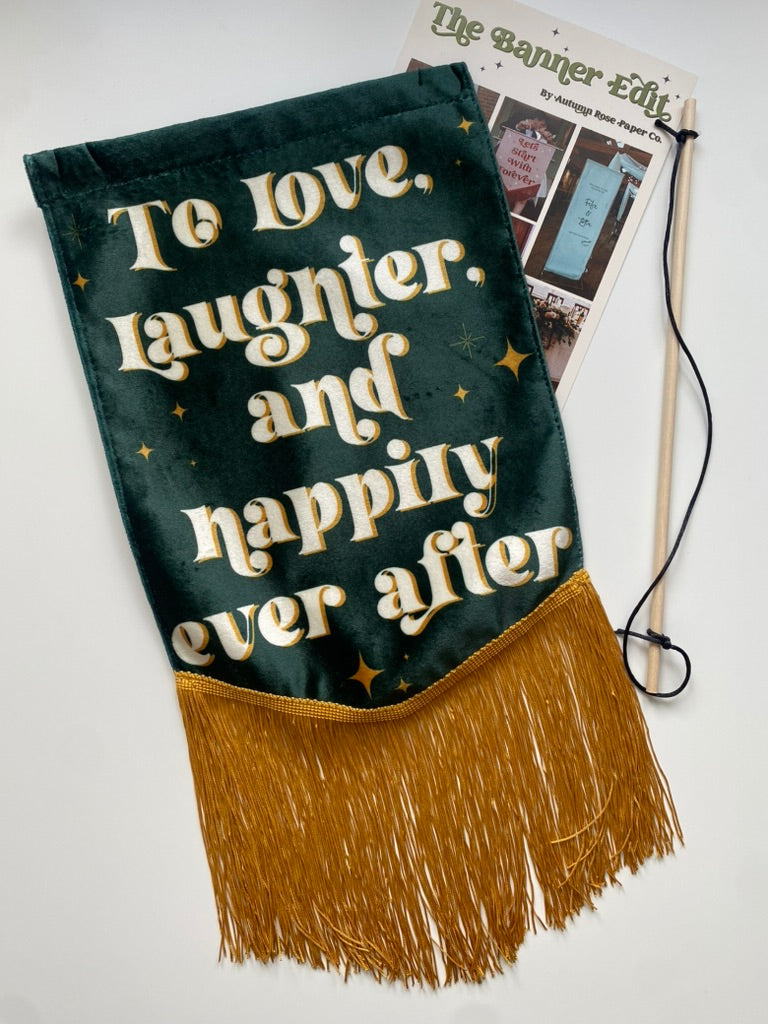 Happily Ever After | Green wedding banner