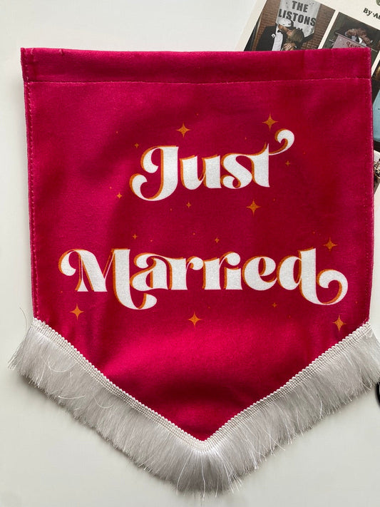 Just Married | Pink banner (Copy)