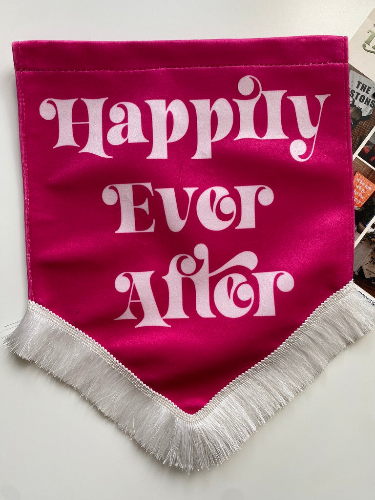Happily Ever After | Pink banner