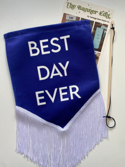 Best Day Ever | Velvet Wedding Banner