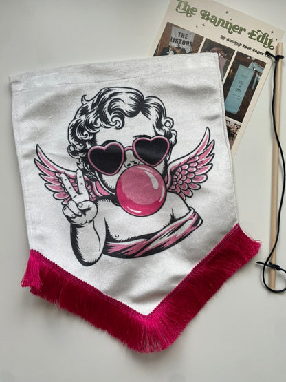 Chrub | Pink velvet banner