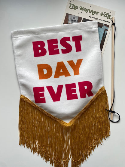Best Day Ever | Velvet Wedding Banner