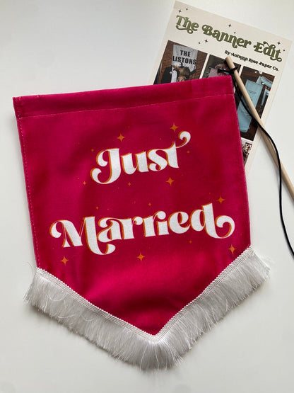 Just Married | Pink banner (Copy)