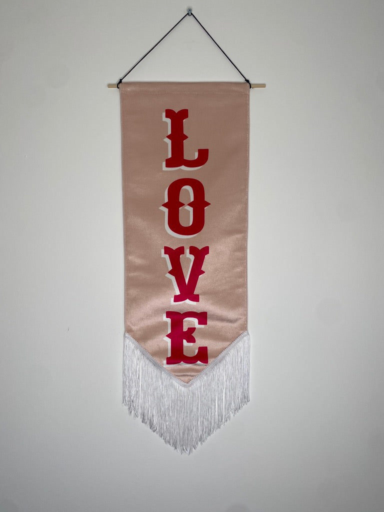 LOVE | Velvet Banner