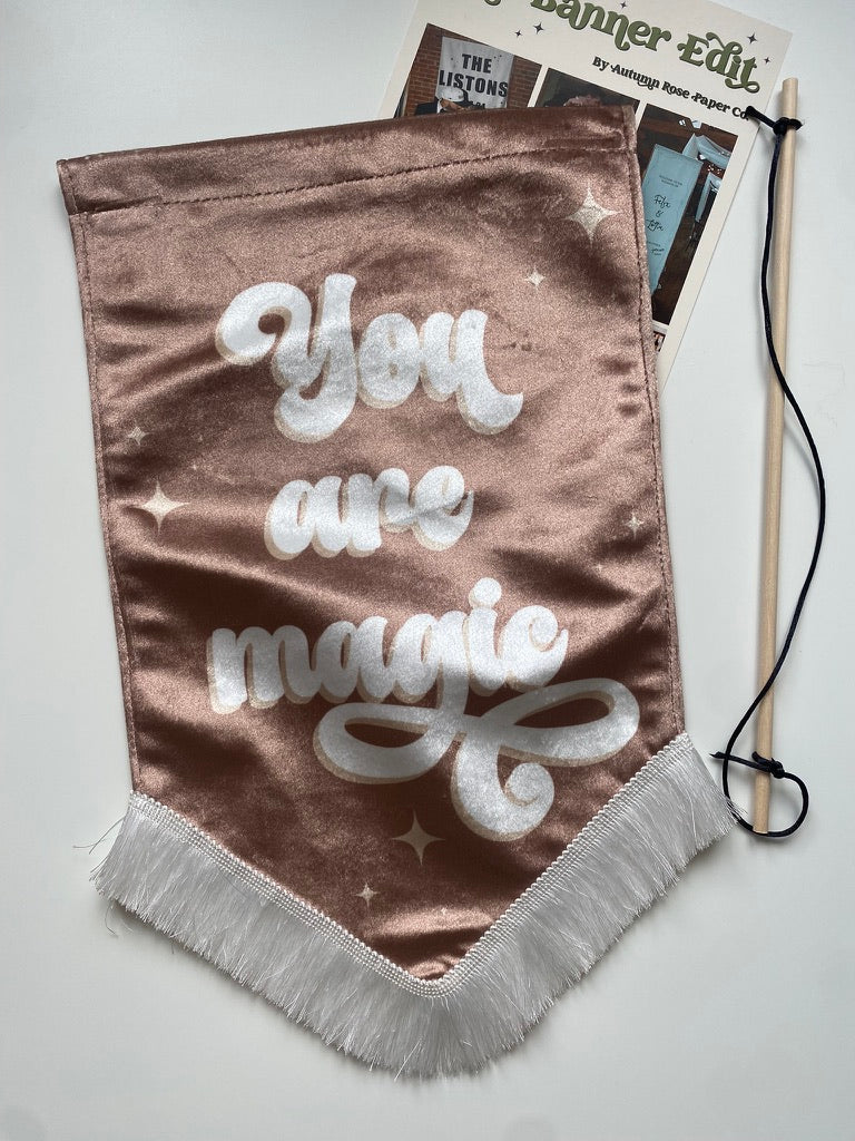 You Are Mine | Brown Wedding Banner