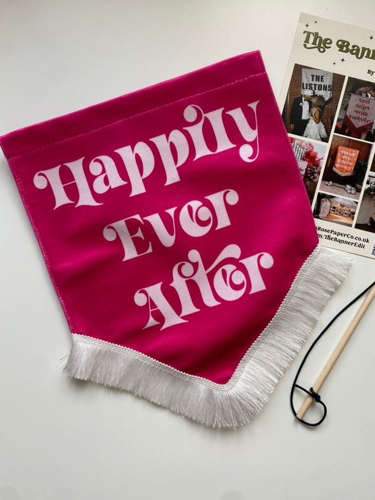 Happily Ever After | Pink banner