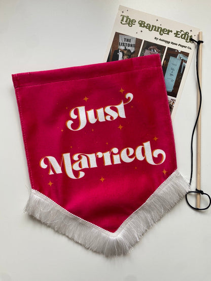 Just Married | Pink banner (Copy)