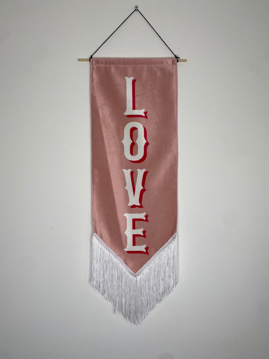 LOVE | Velvet Banner