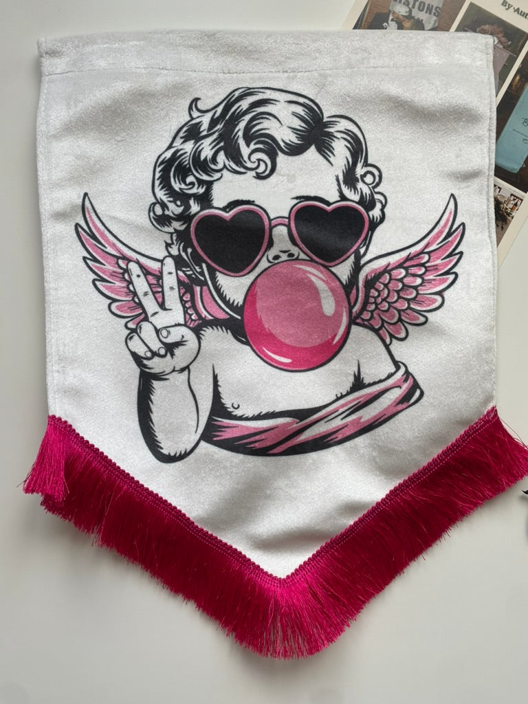 Chrub | Pink velvet banner