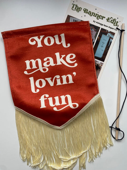 You Make Lovin' Fun | Rust banner