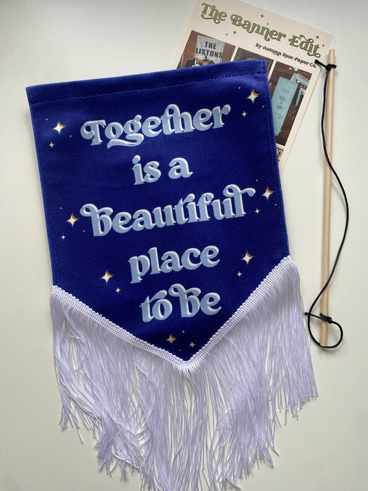 Together | Blue Wedding Banner