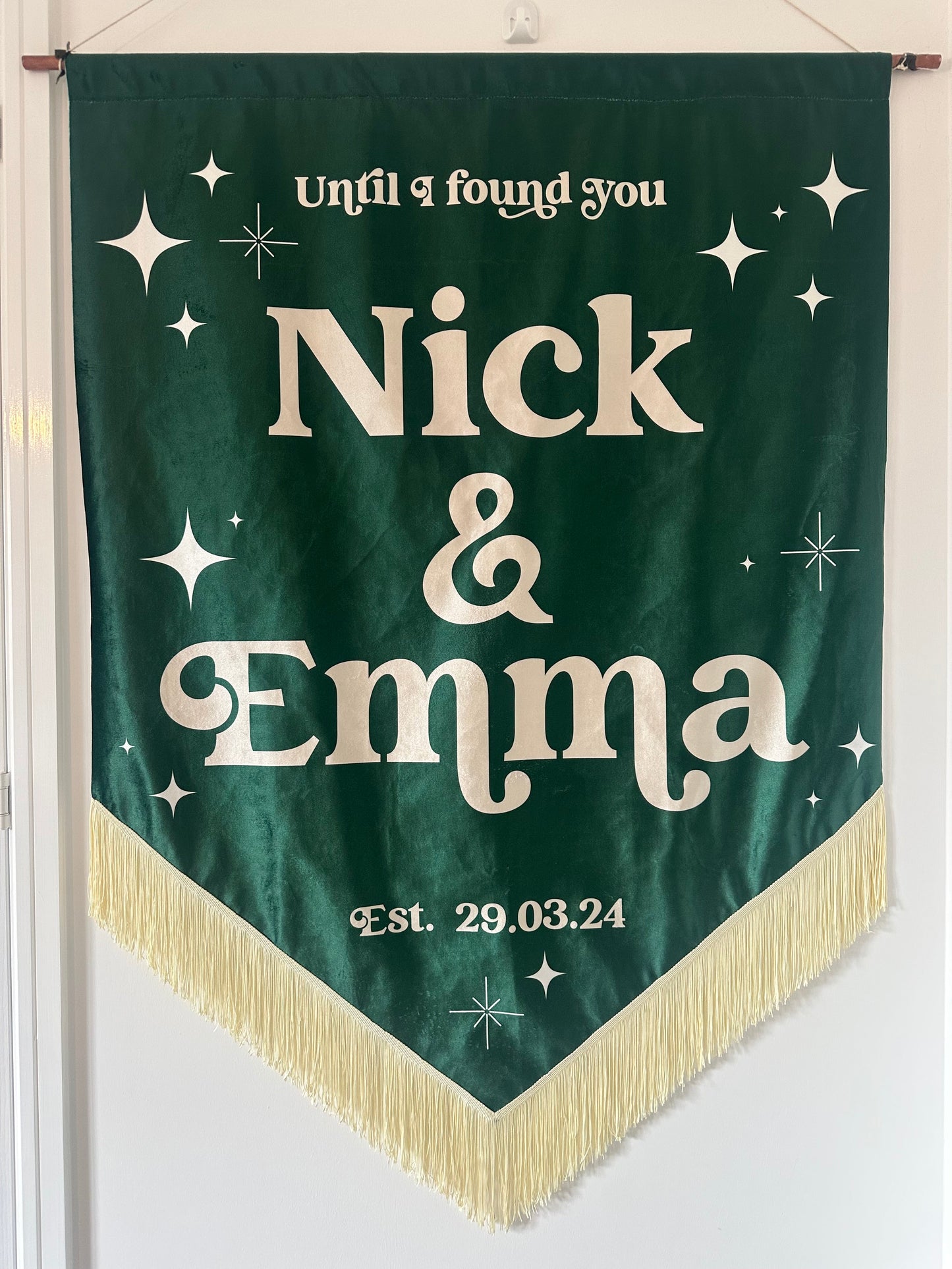 Custom velvet wedding banner, Personalized wedding decor, Luxury wedding banner, Velvet wedding sign, Elegant wedding decoration, Custom wedding signage, Velvet ceremony banner, Wedding name banner, Romantic wedding decor, Personalized wedding banner, Customized velvet sign, Wedding aisle banner, Sophisticated wedding decor, Premium velvet banner, Wedding reception sign.