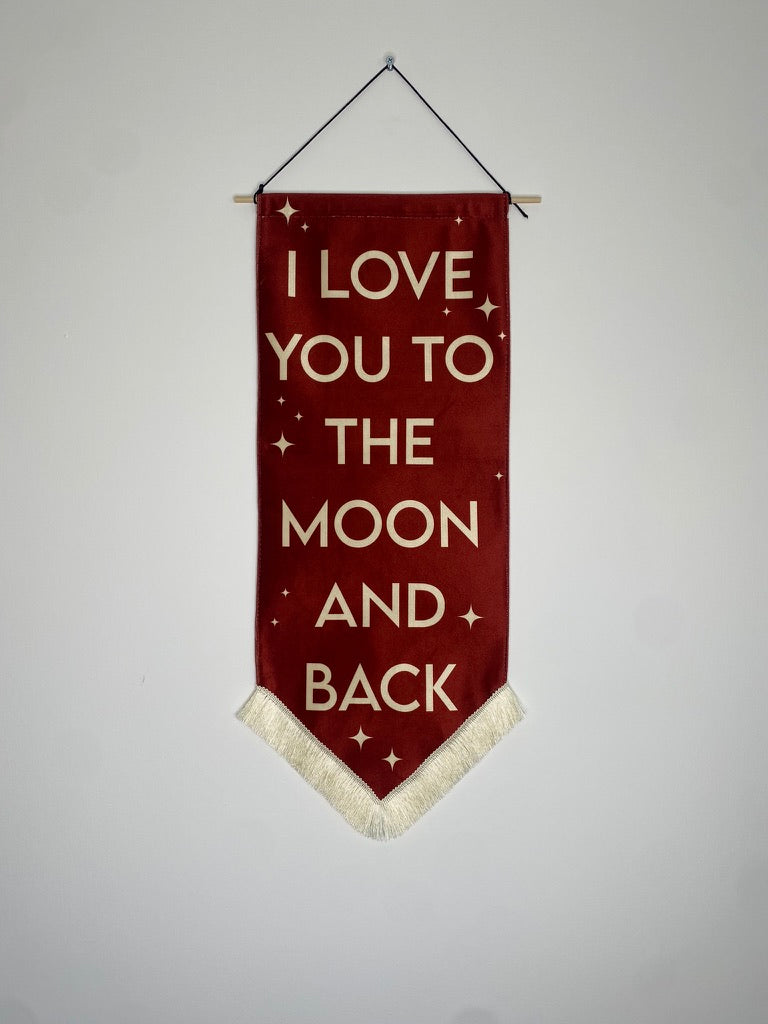 Moon and Back | Velvet Banner