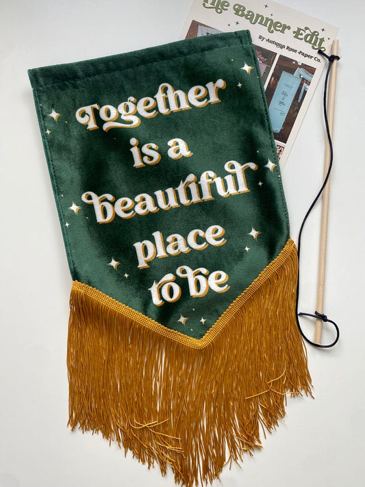 Together | Green wedding banner