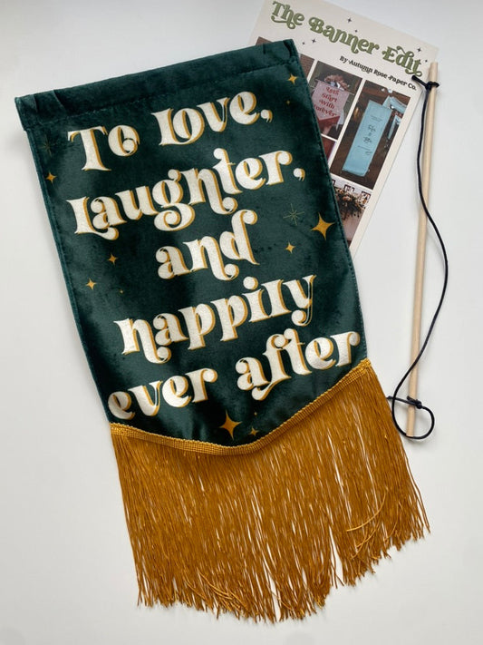 Happily Ever After | Green wedding banner