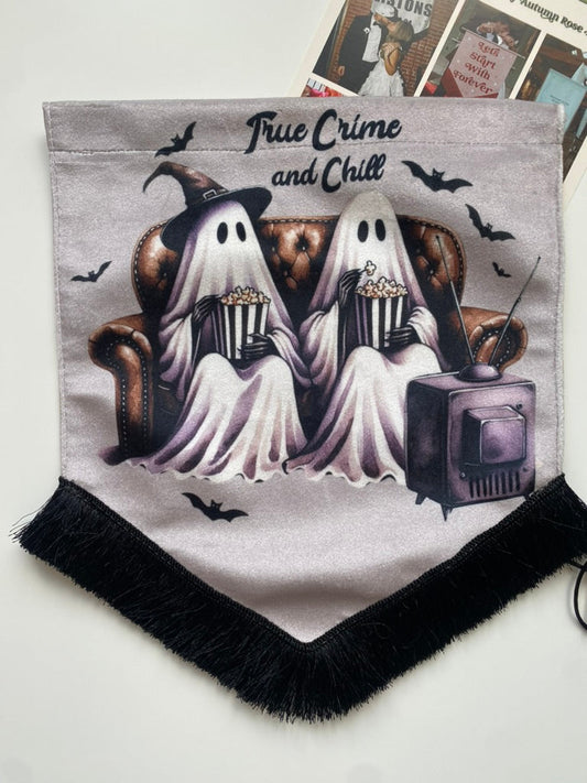 True Crime and Chill | Ghost velvet banner