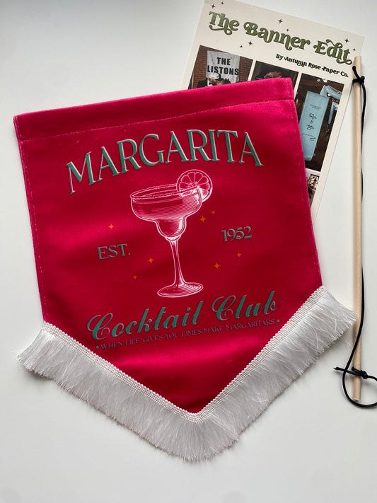 Margarita Club velvet banner