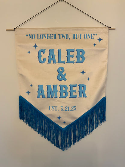Velvet Wedding Banner ~ Medium