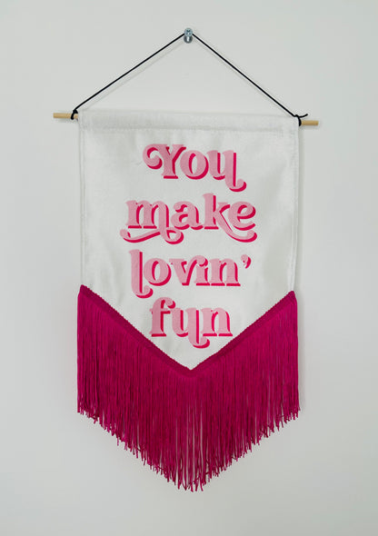 25cm x 30cm Velvet Banner Next Day Delivery