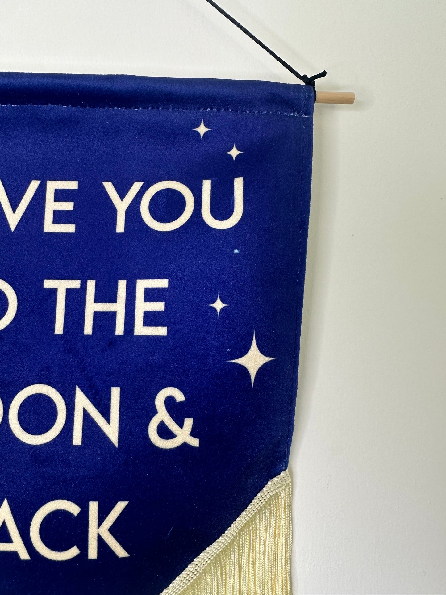 I love you to the moon and back banner