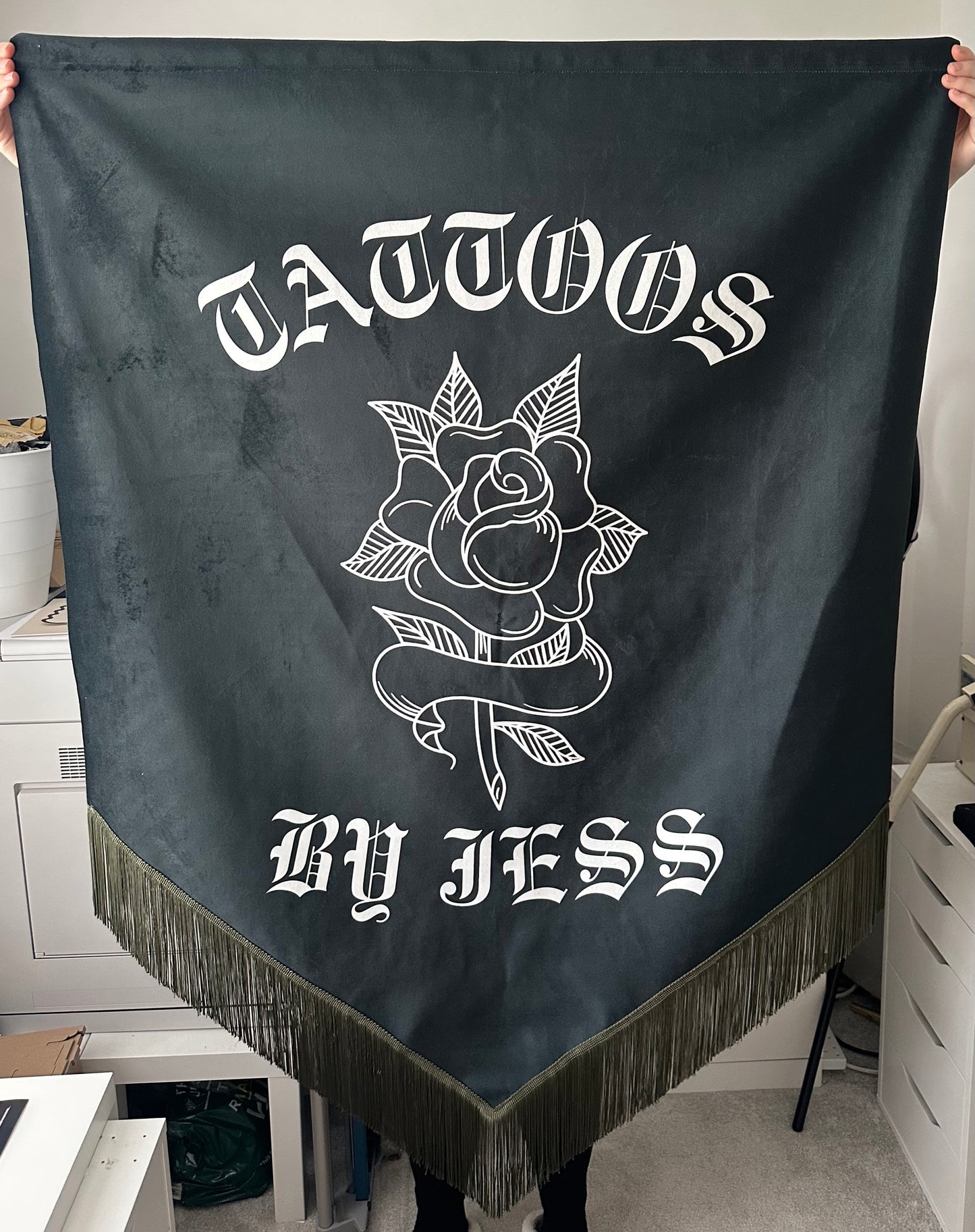 Tattoo Velvet Banner ~ Large