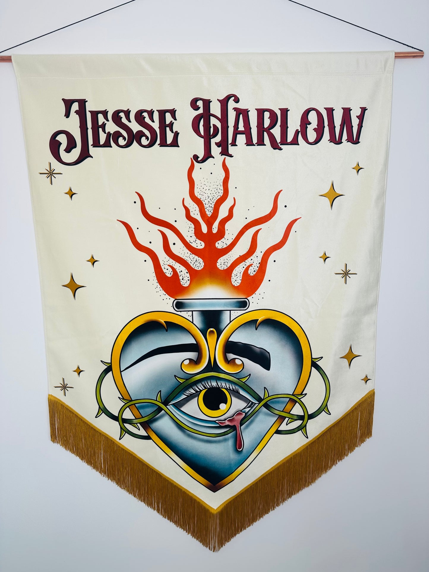Tattoo Velvet Banner ~ Large