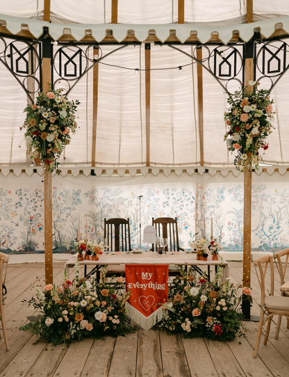 Velvet Wedding Banner ~ Medium