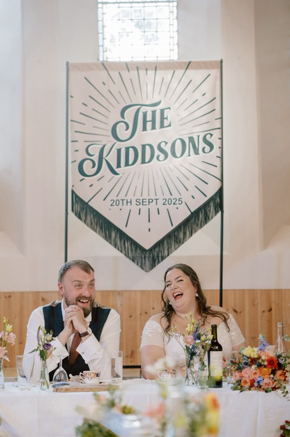 Velvet Wedding Banner ~ xl
