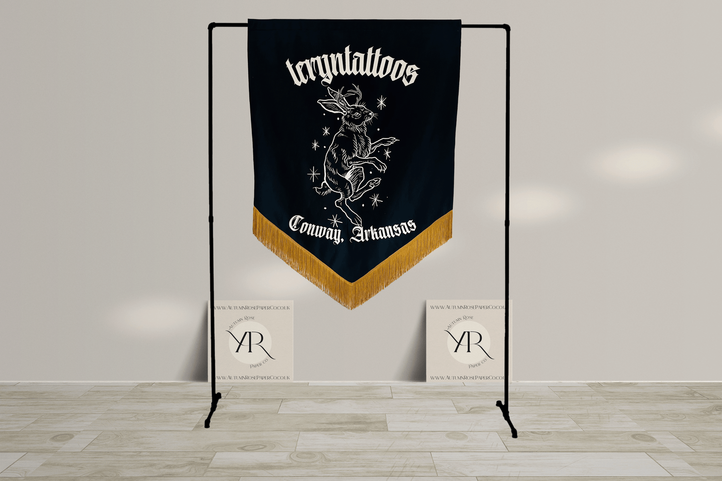 Wedding Velvet Banner, Tattoo studio Banner, Small business banner