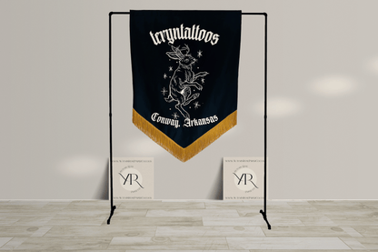 Wedding Velvet Banner, Tattoo studio Banner, Small business banner