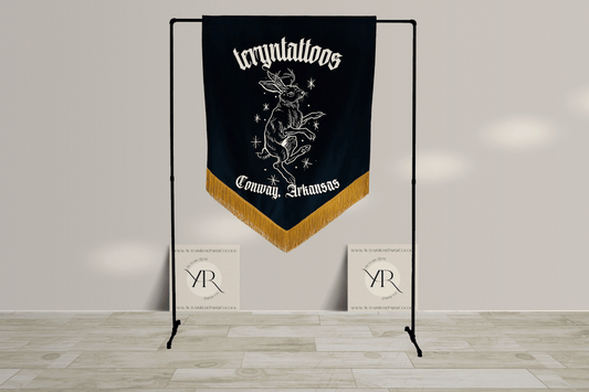 Wedding Velvet Banner, Tattoo studio Banner, Small business banner