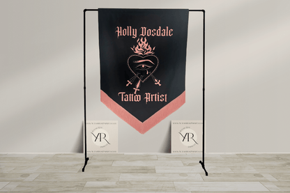 Wedding Velvet Banner, Tattoo studio Banner, Small business banner