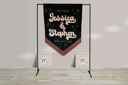 Wedding Banner, Wedding Banners, Velvet Wedding Banner, Custom Wedding Banner, Wedding Signage, Wedding Sign, Party Banner, Tattoo Banner, Tattoo Shop Banner, Small Business Banner, Small Business Signage